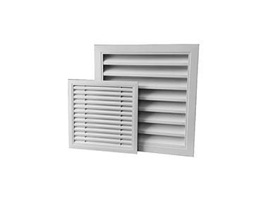 HVAC Ventilation Aluminum White